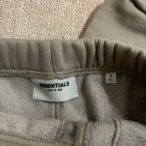 ESSENTIALS SWEATPANTS (TAUPE) - Picture 3 of 3